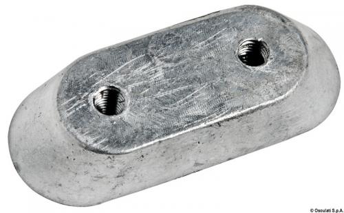 Anodo alluminio piatrina Honda mm 63x25